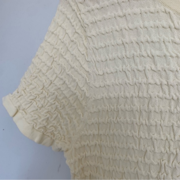 CLUB MONACO WHITE POPCORN TOP - Picture 5 of 8